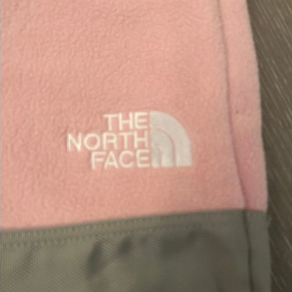 The North Face Pink and‎ Gray Fleece backpack